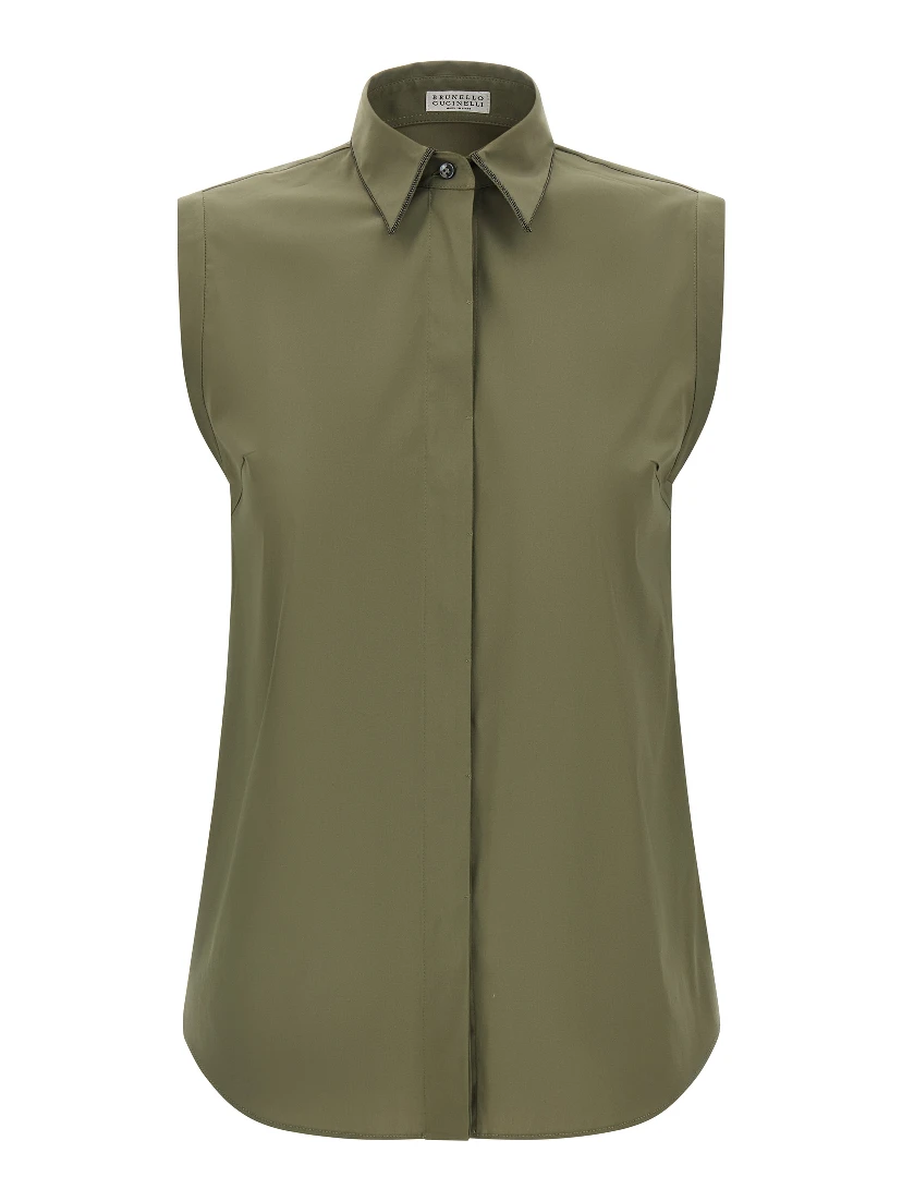 Bicolor Cotton Blouse