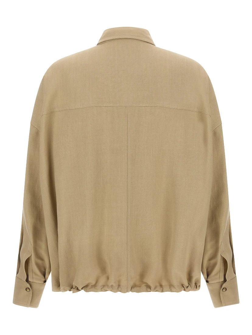 Beige Viscose Blouse