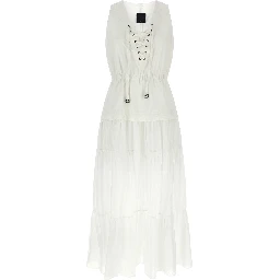 White Cotton Long Dress