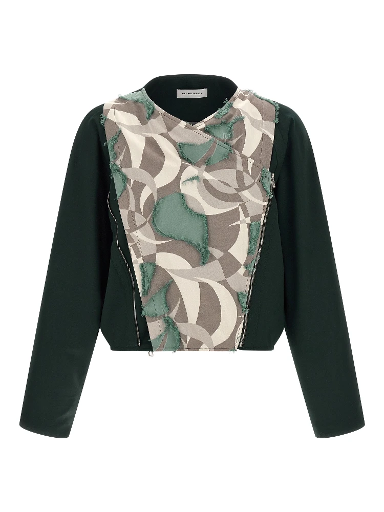 Multicolor Virgin Wool Shell Jacket