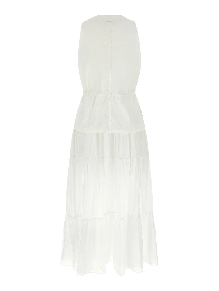 White Cotton Long Dress