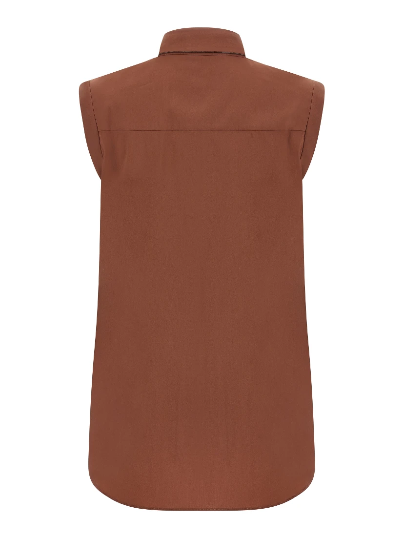 Brown Cotton Blouse