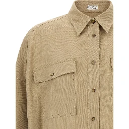 Beige Viscose Blouse