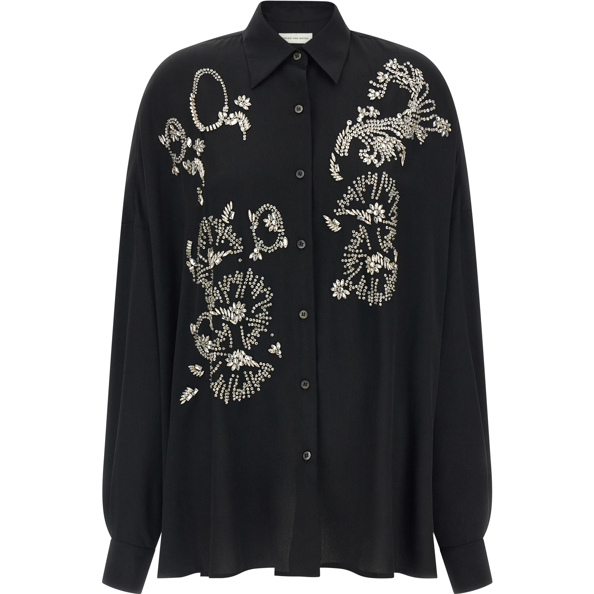 Black Polyester Blouse
