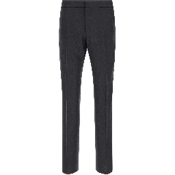 Blue Linen Dress Pants