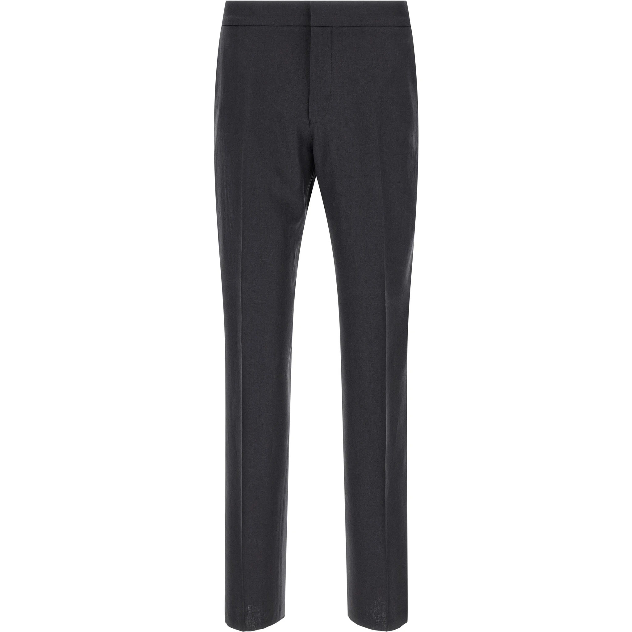 Blue Linen Dress Pants