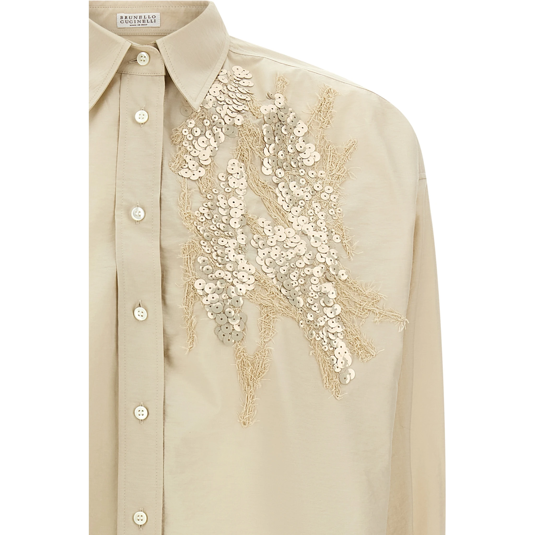 Beige Cotton Blouse