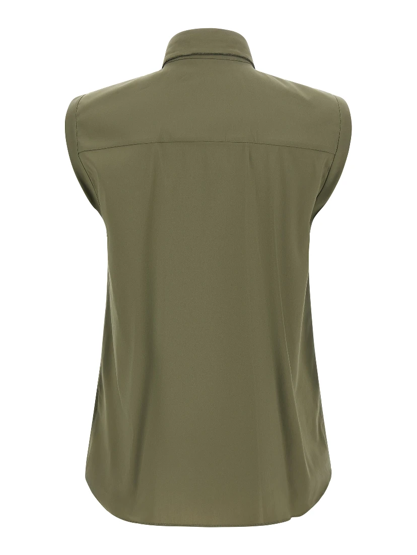 Bicolor Cotton Blouse