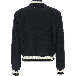 Blue Virgin Wool Bomber
