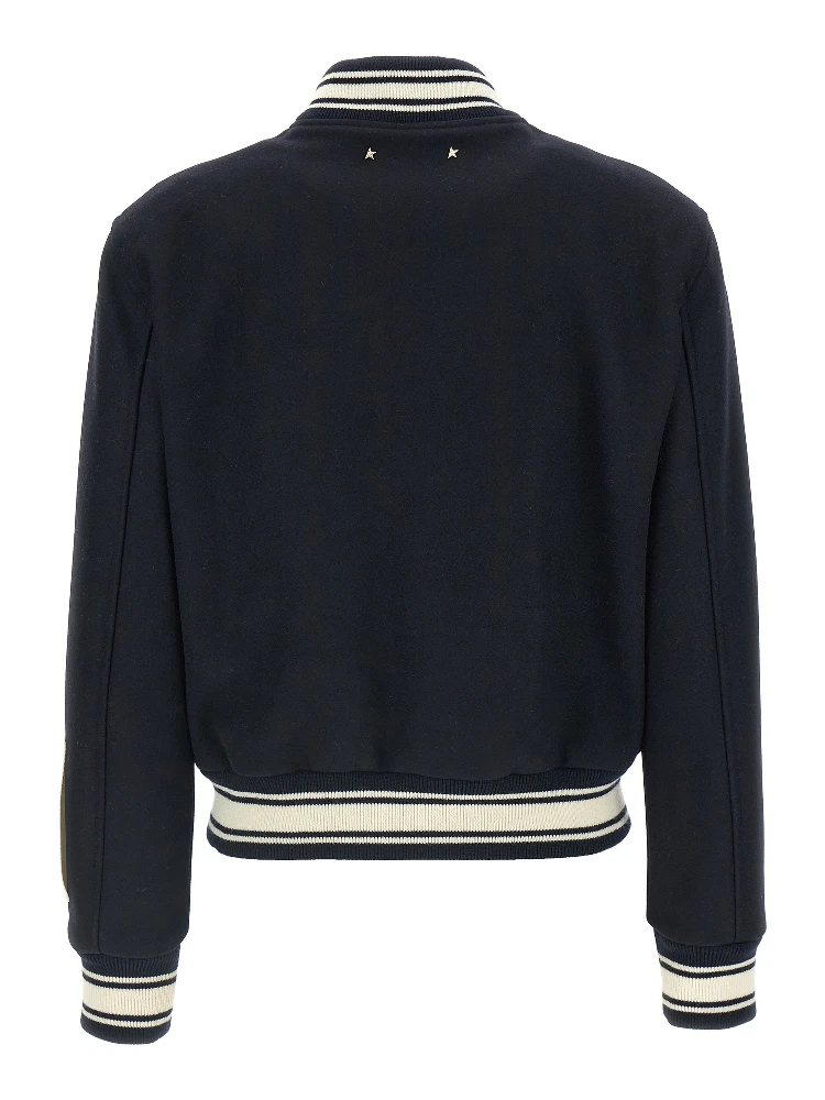 Blue Virgin Wool Bomber alternative