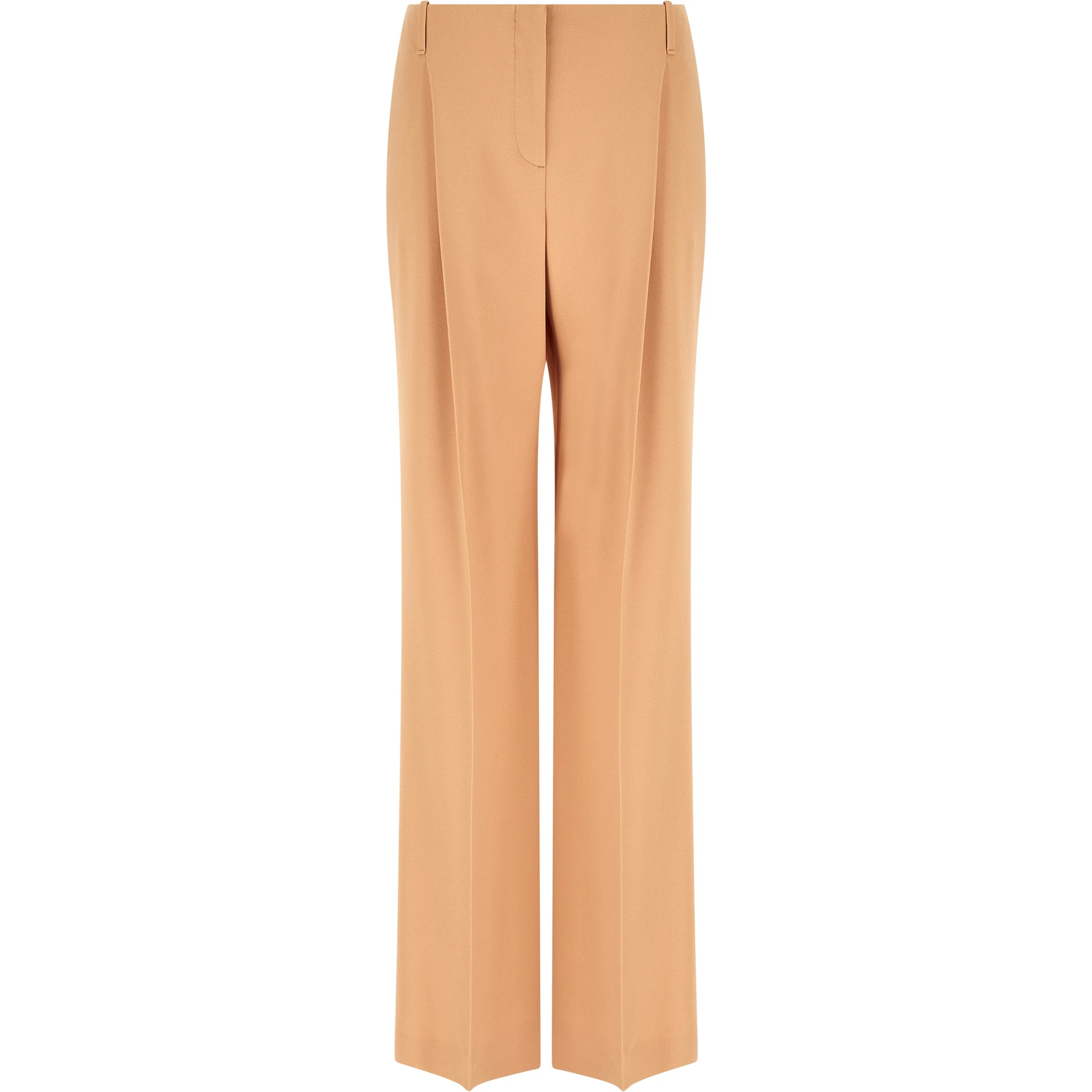 Beige Acetate Casual Pants