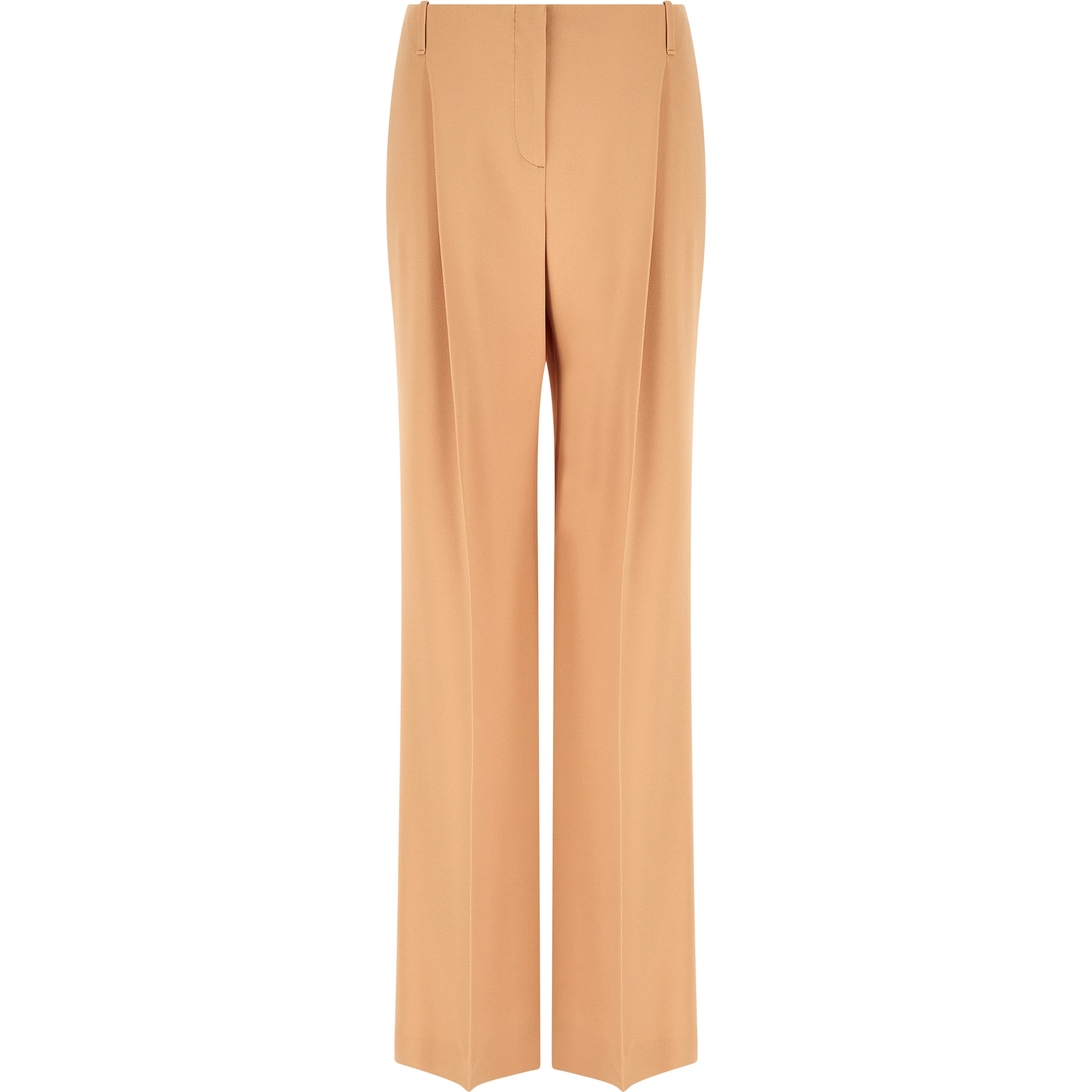 Beige Acetate Casual Pants