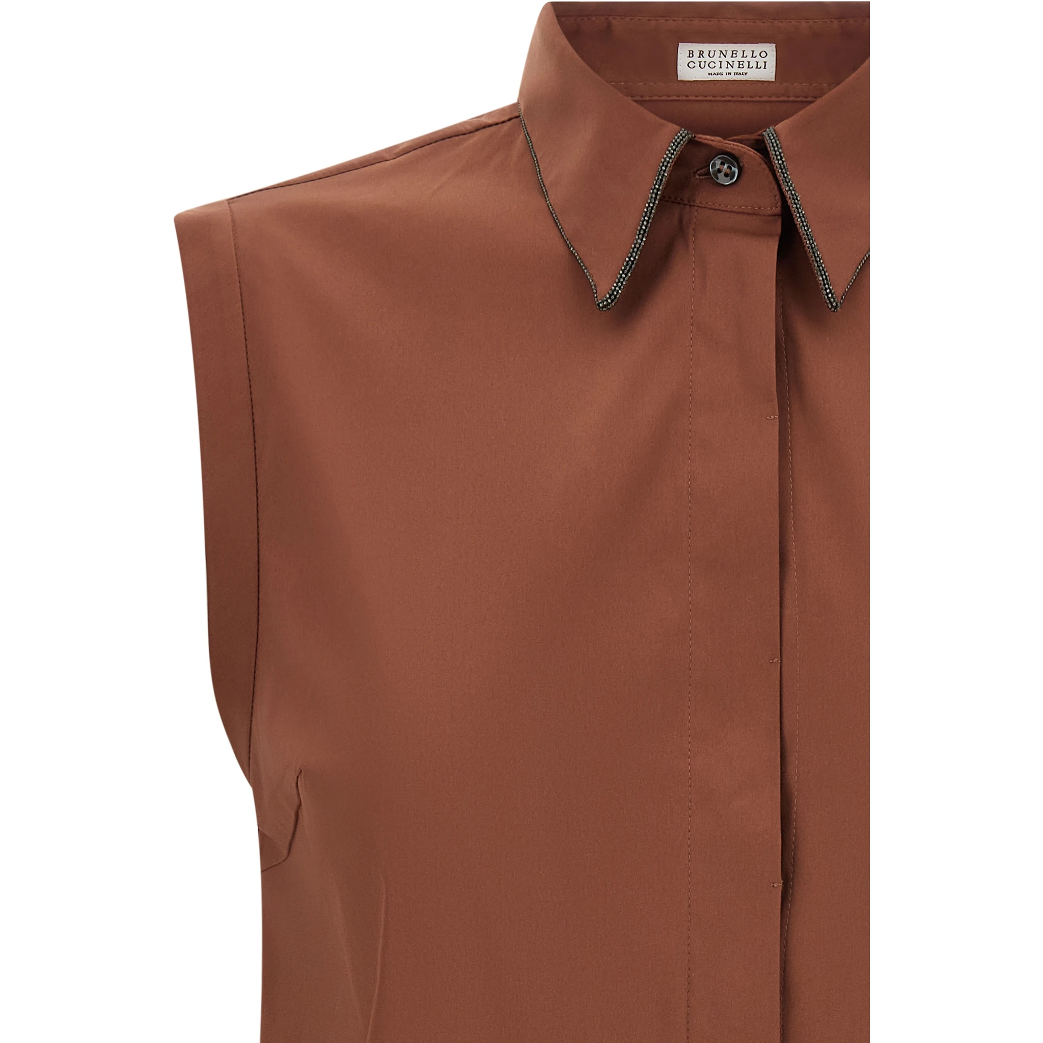 Brown Cotton Blouse