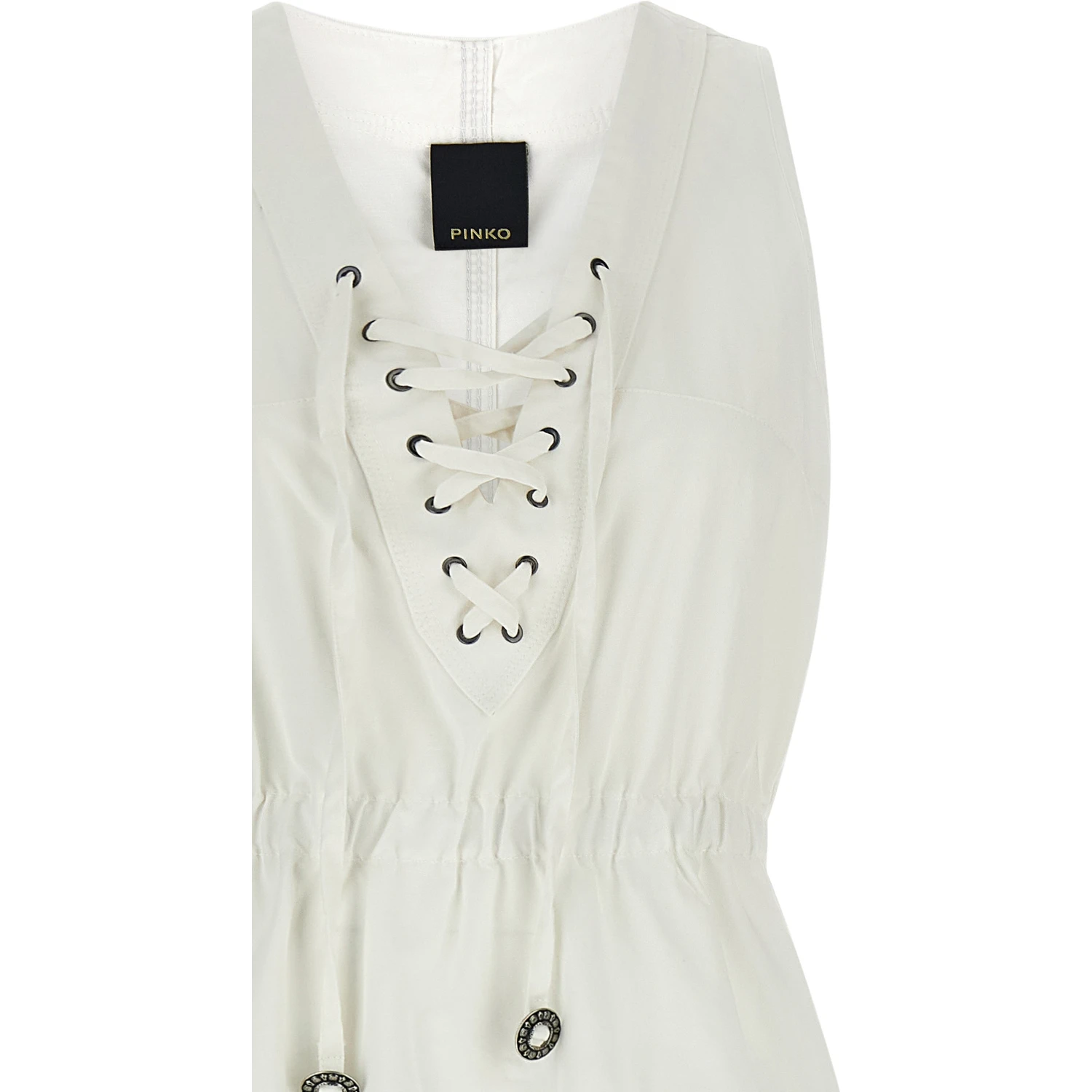 White Cotton Long Dress