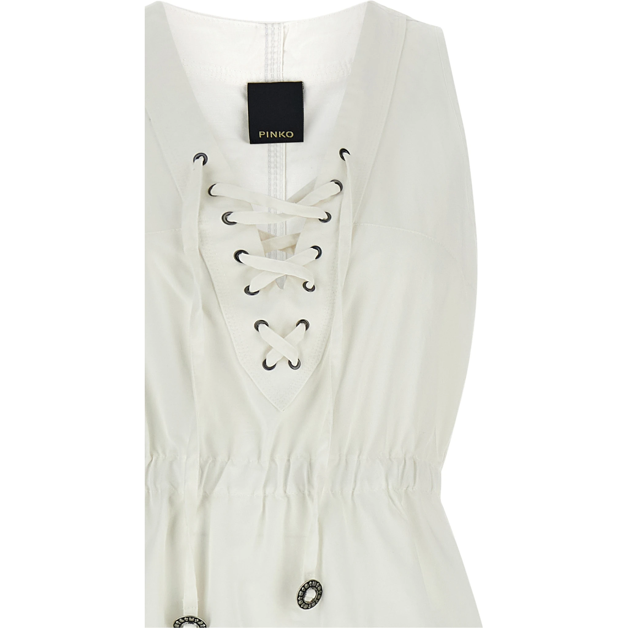 White Cotton Long Dress