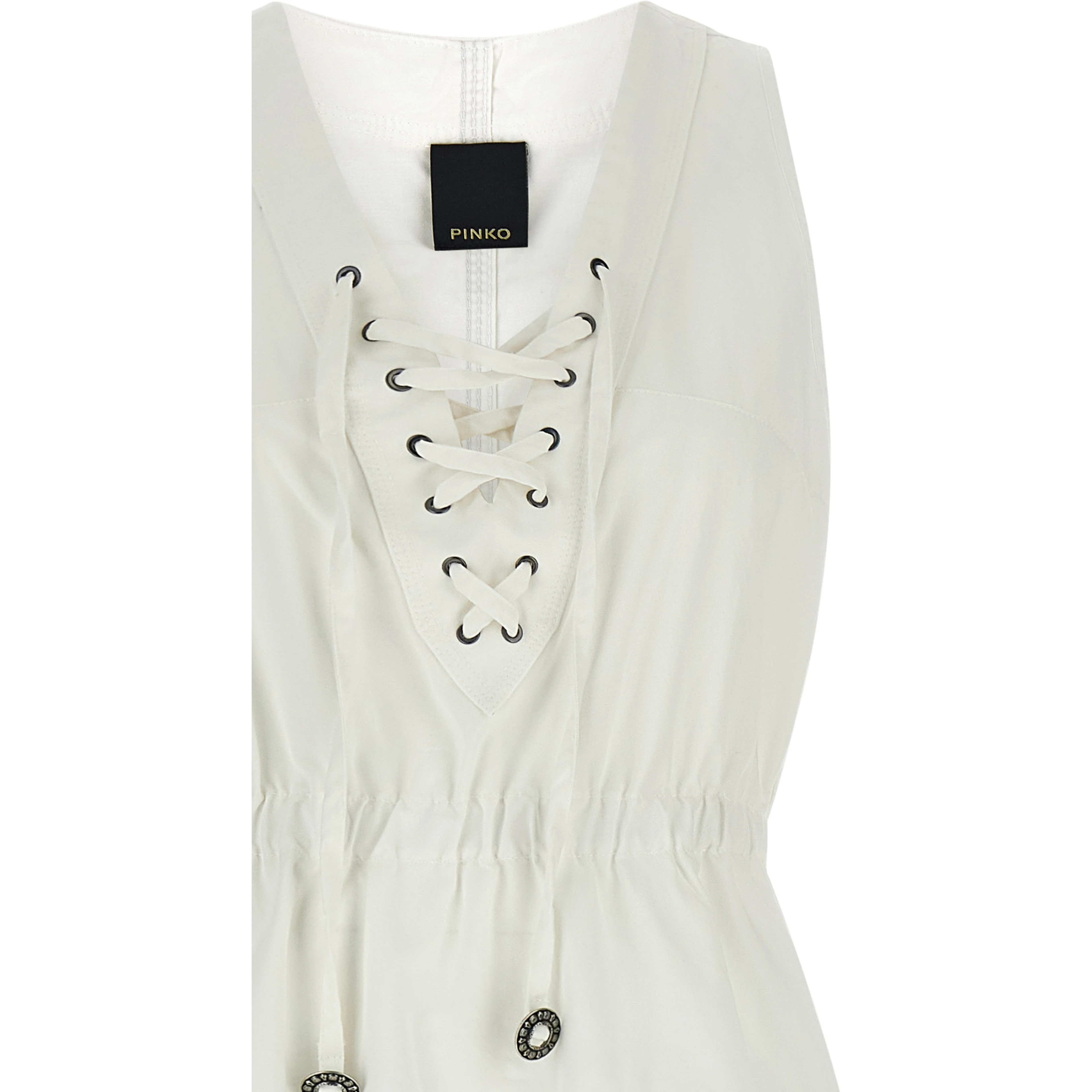 White Cotton Long Dress