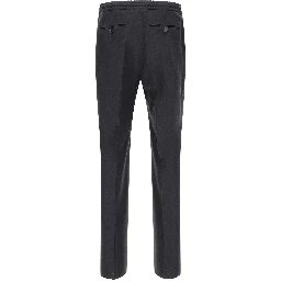 Blue Linen Dress Pants