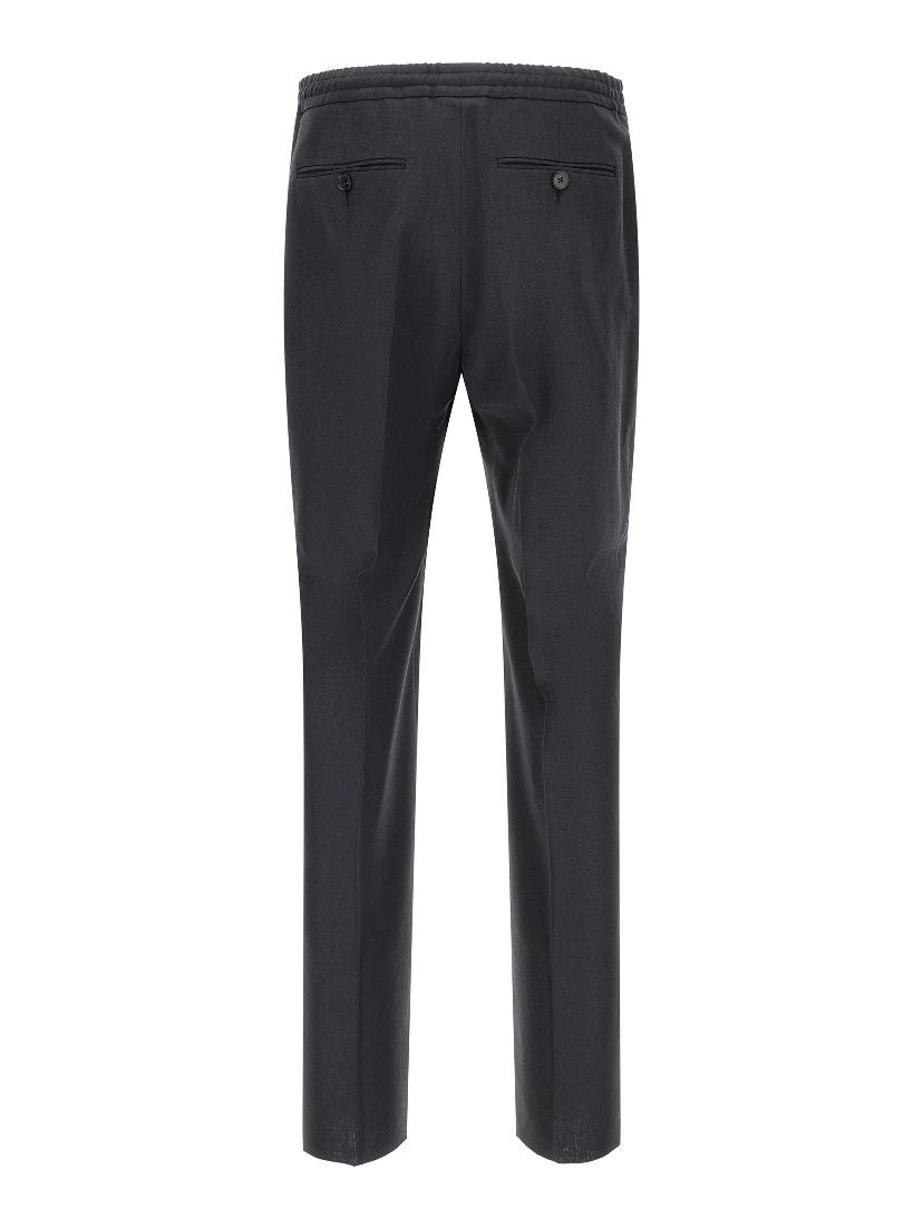 Blue Linen Dress Pants