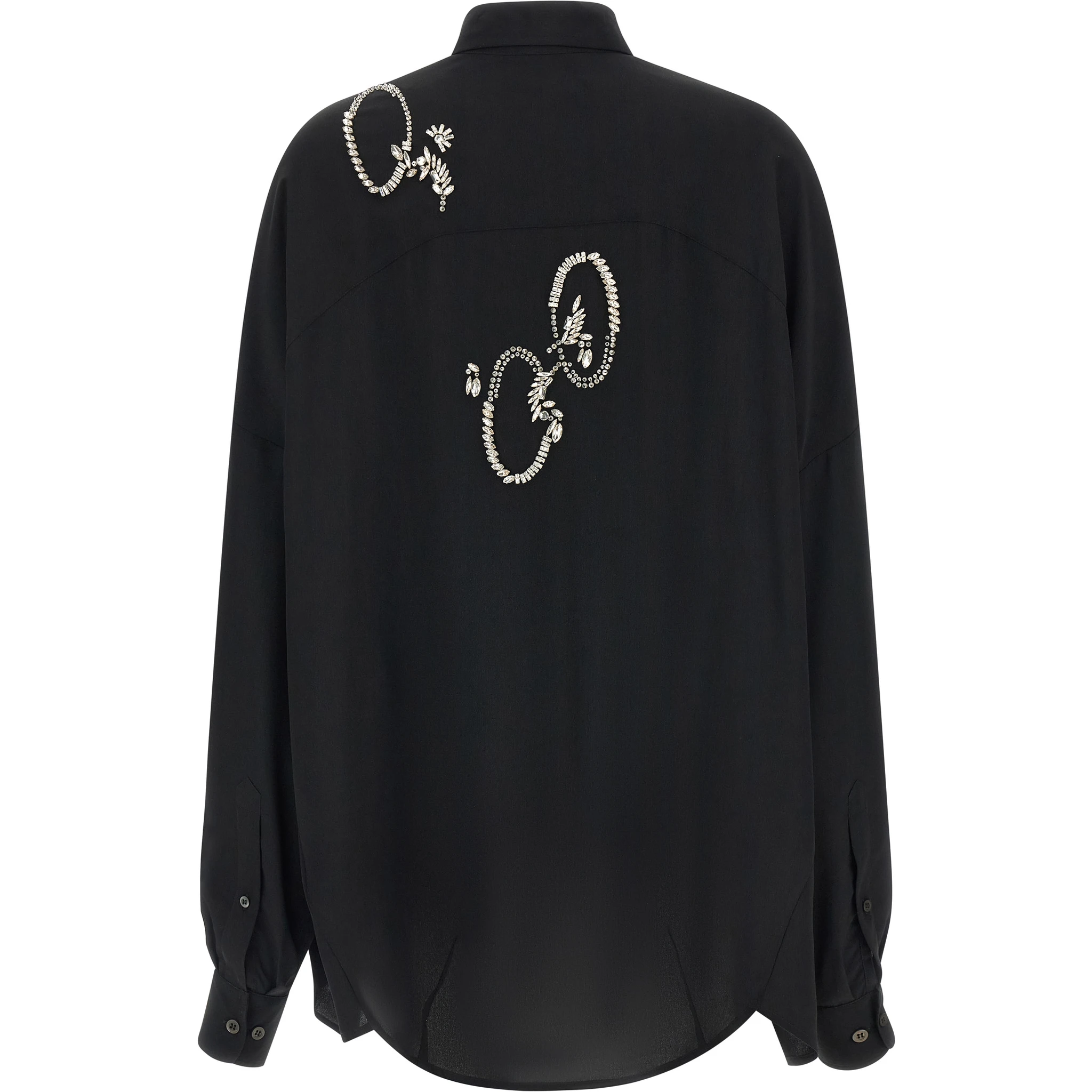 Black Polyester Blouse