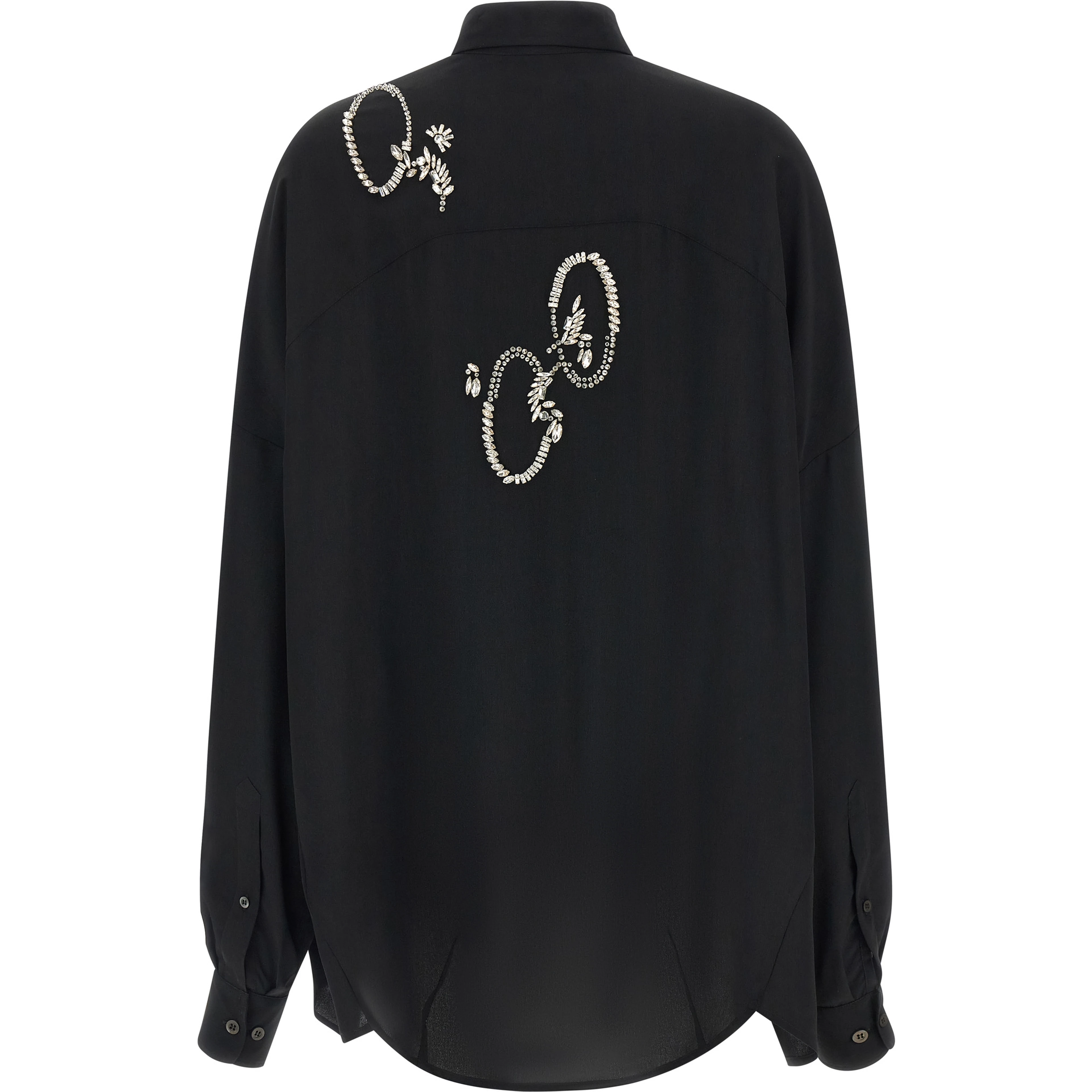 Black Polyester Blouse