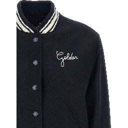 Blue Virgin Wool Bomber
