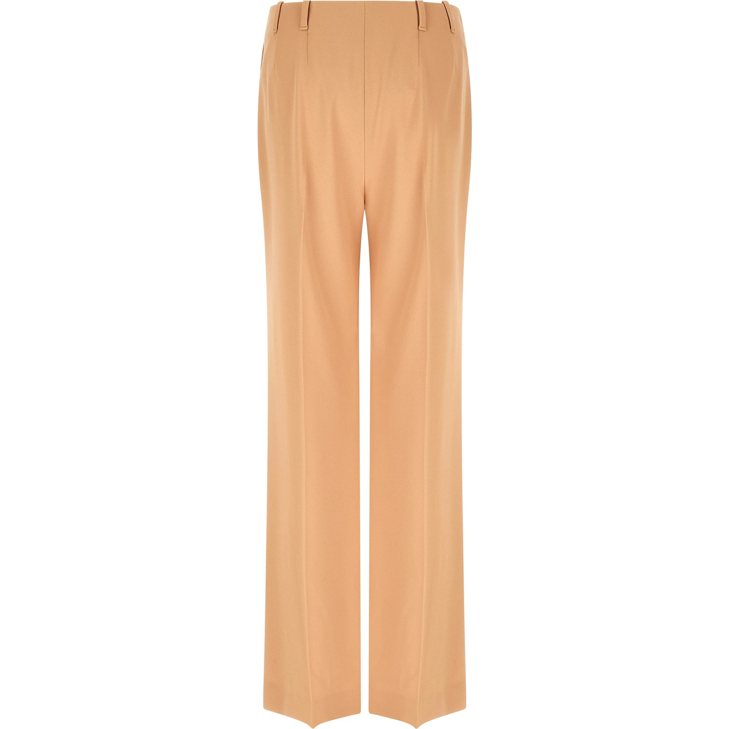 Beige Acetate Casual Pants