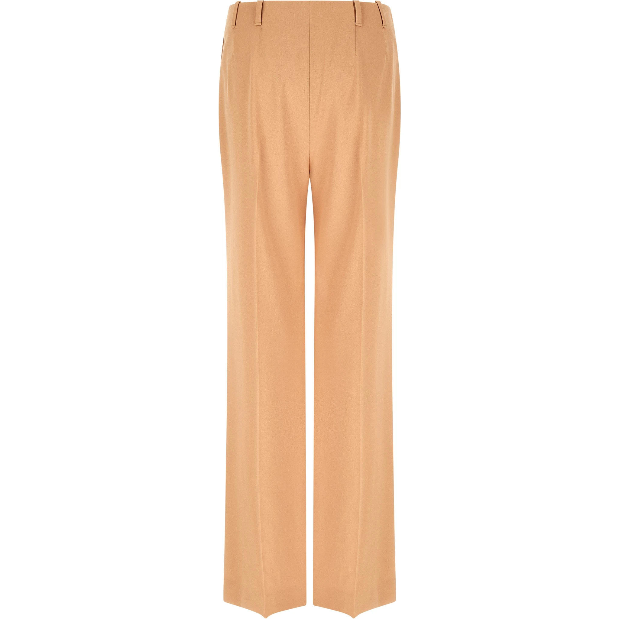 Beige Acetate Casual Pants