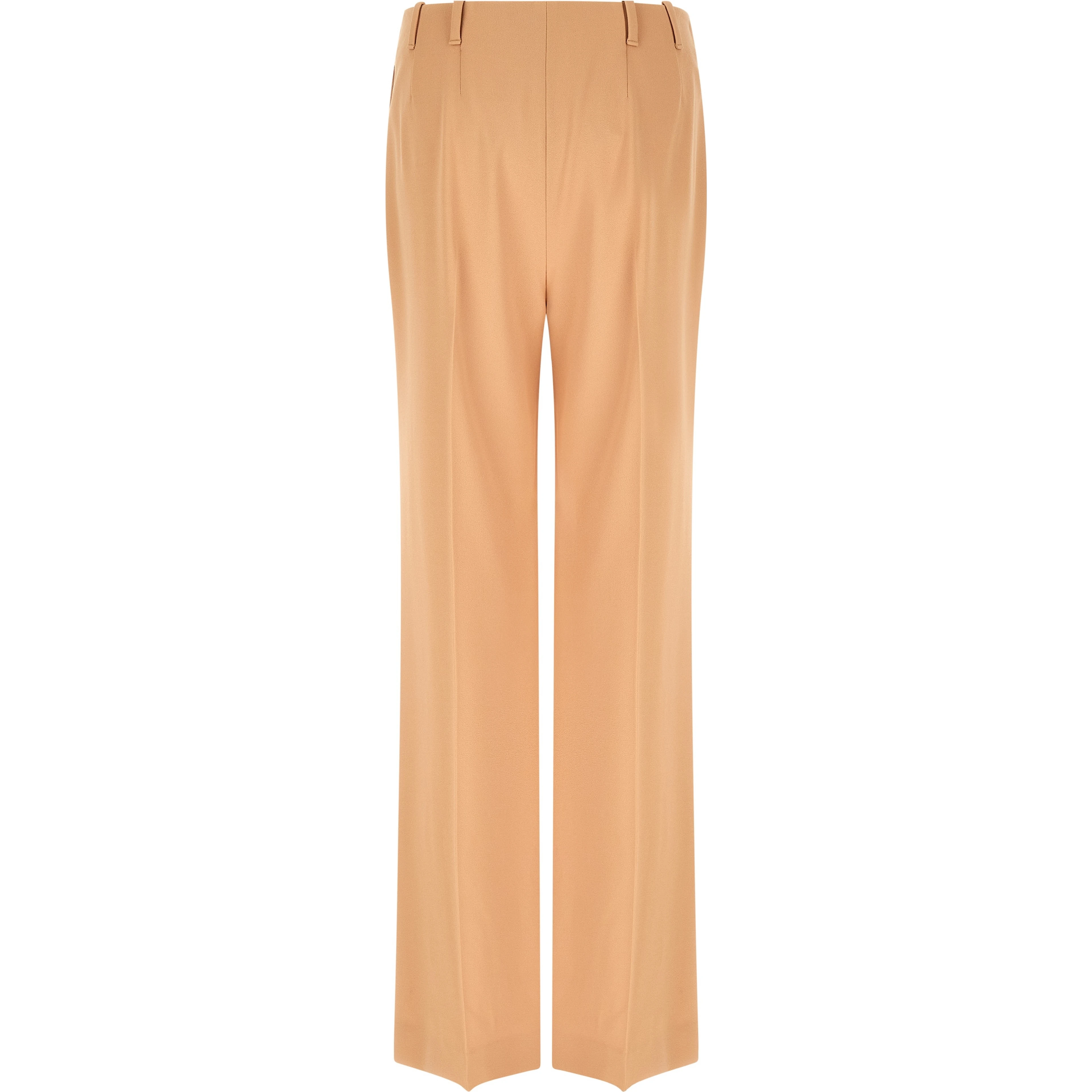 Beige Acetate Casual Pants
