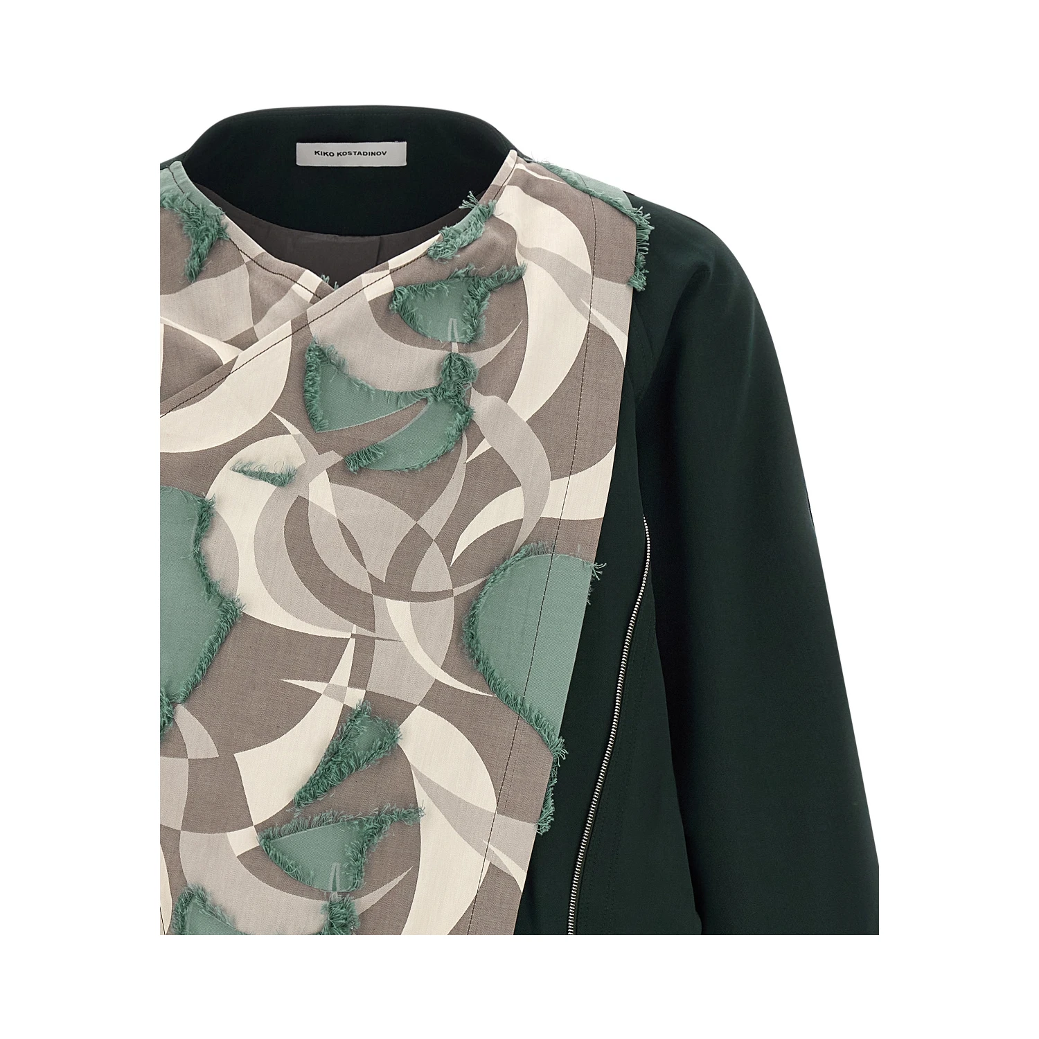 Multicolor Virgin Wool Shell Jacket