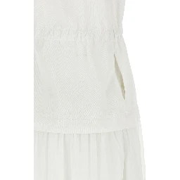 White Cotton Long Dress