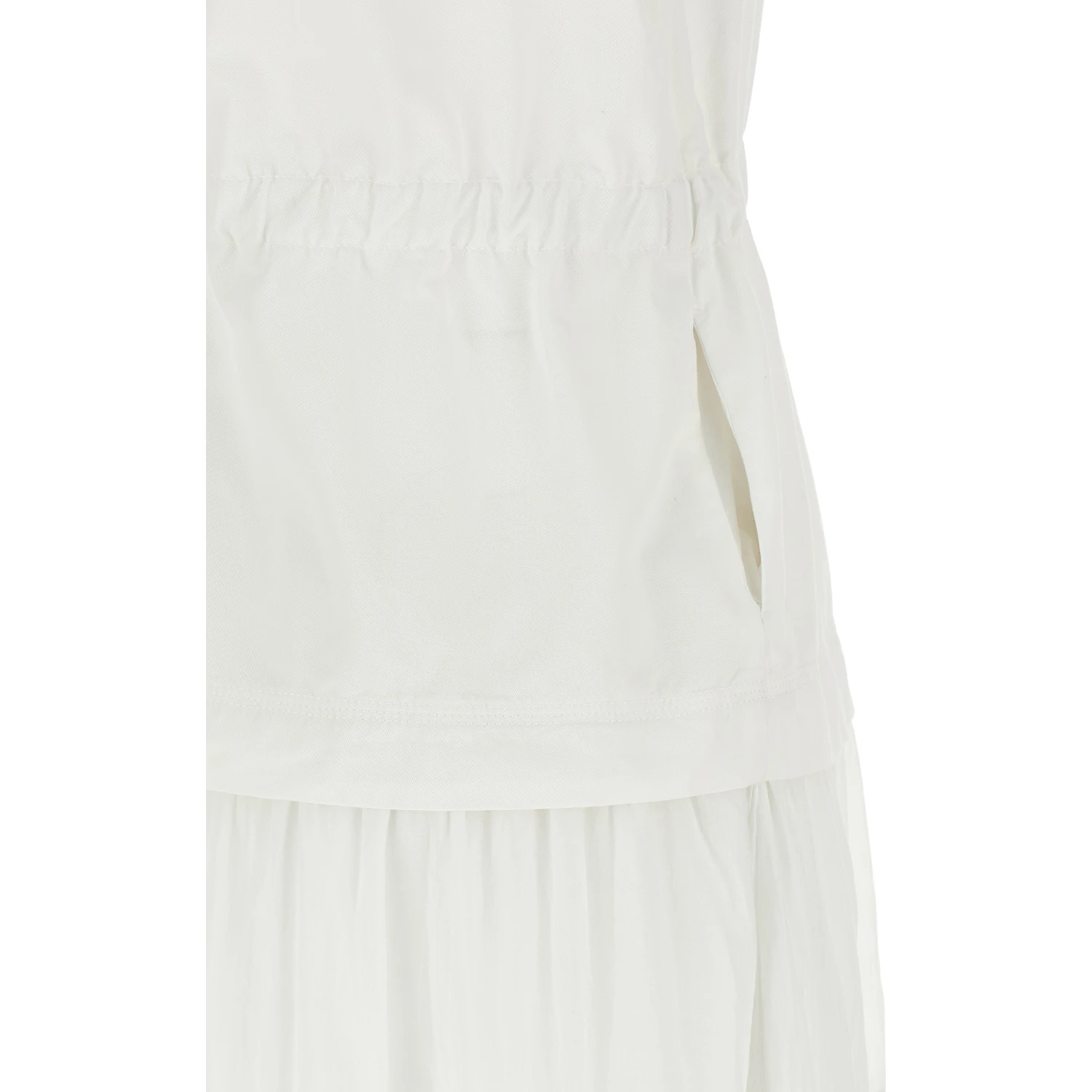 White Cotton Long Dress