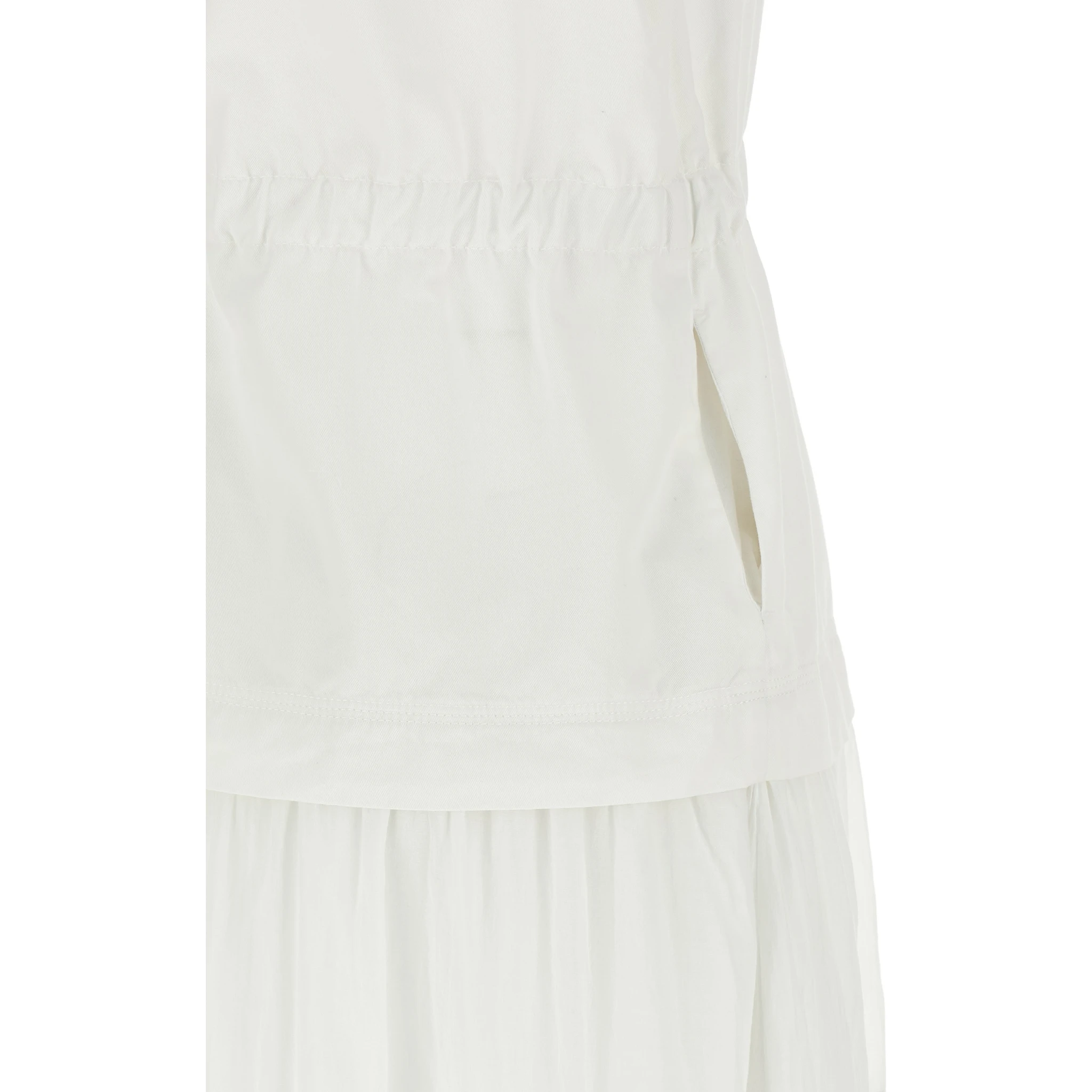 White Cotton Long Dress