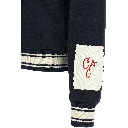 Blue Virgin Wool Bomber