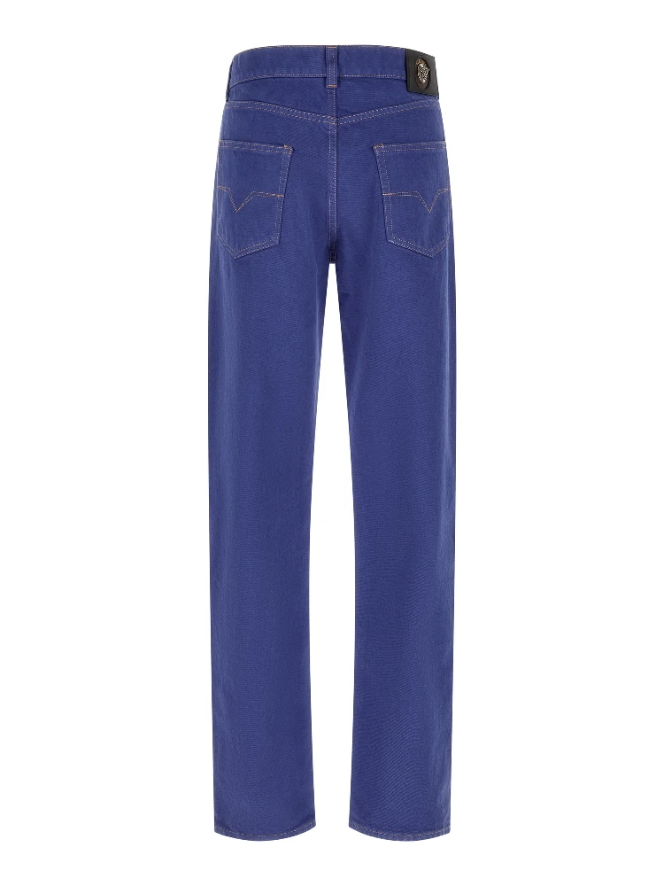 Blue Cotton Straight-Leg Jeans alternative