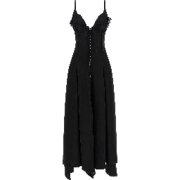 Black Acetate Long Dress