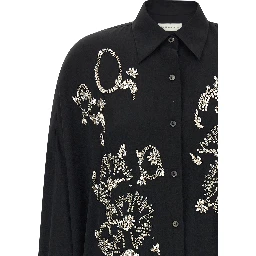 Black Polyester Blouse