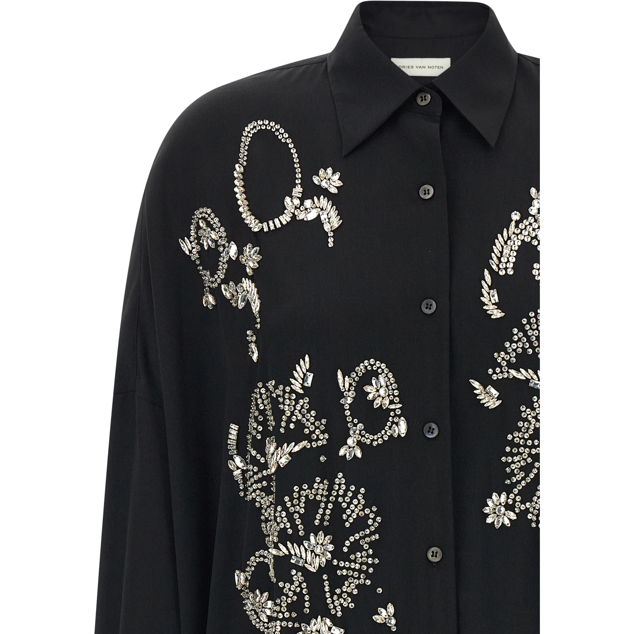 Black Polyester Blouse