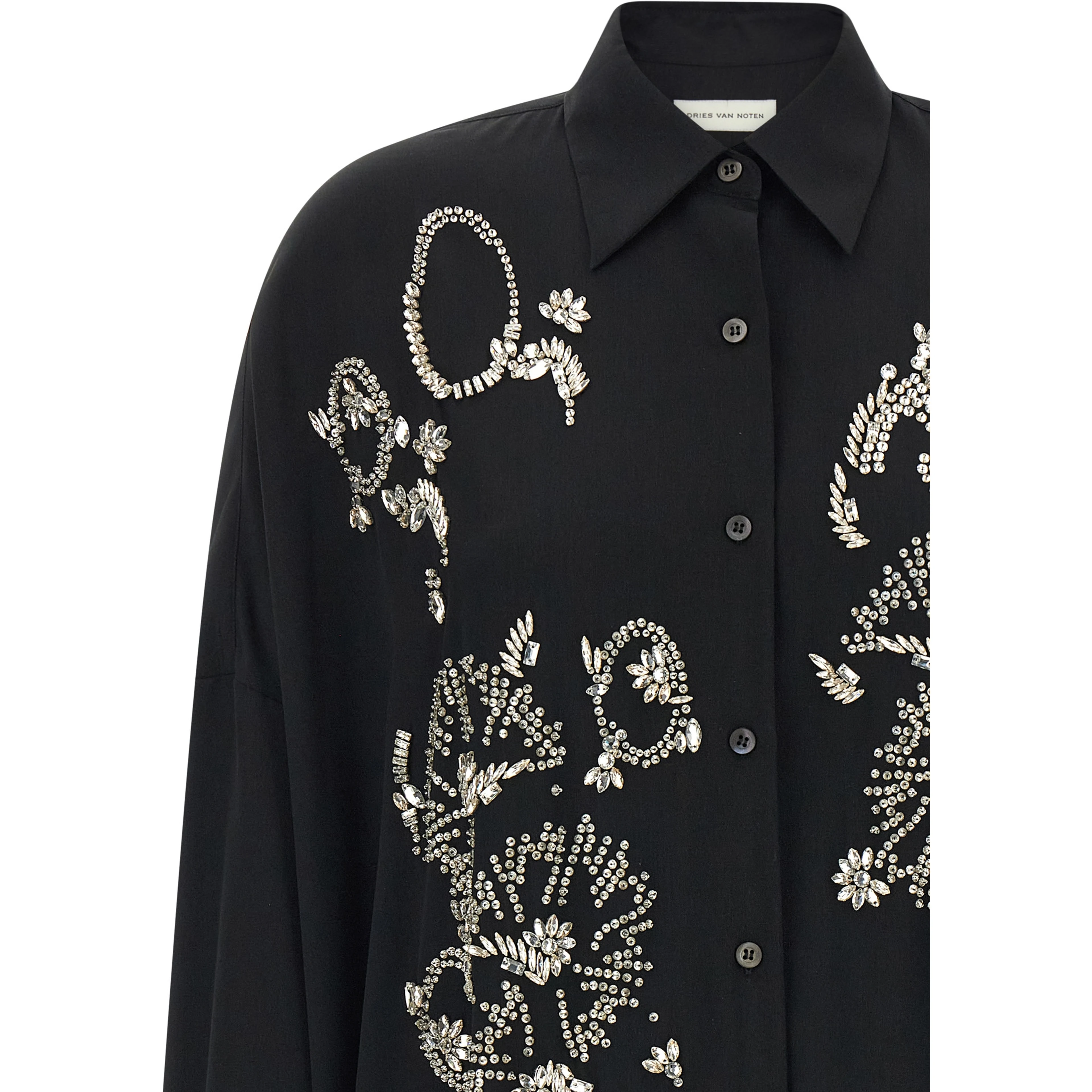 Black Polyester Blouse