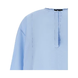 Blue Cotton Blouse