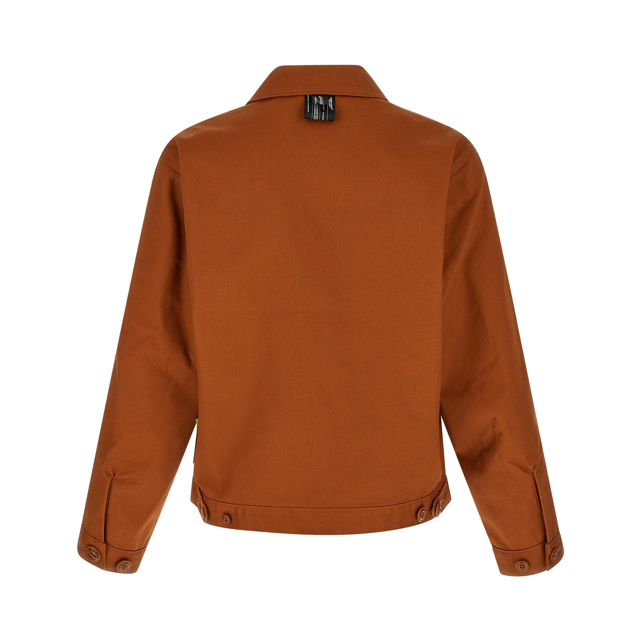 Brown Polyester Shell Jacket