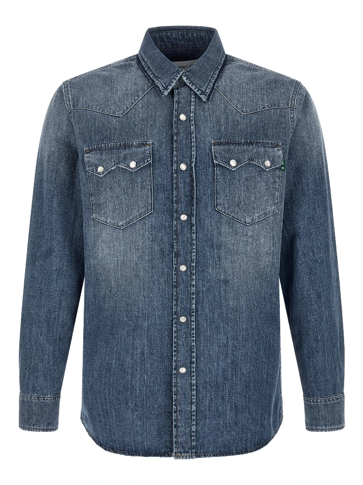 Blue Cotton Blouse
