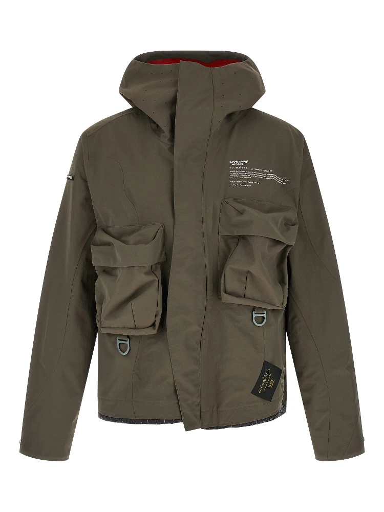 Gray Nylon Parka