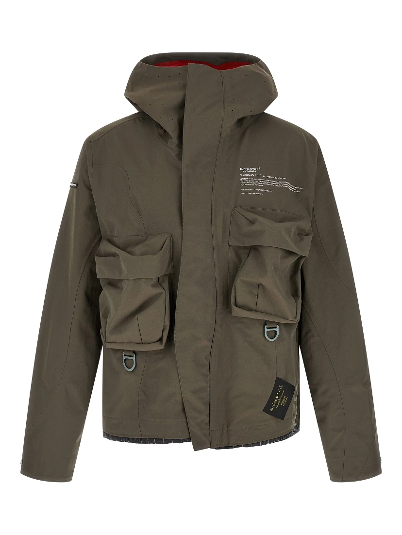 Gray Nylon Parka