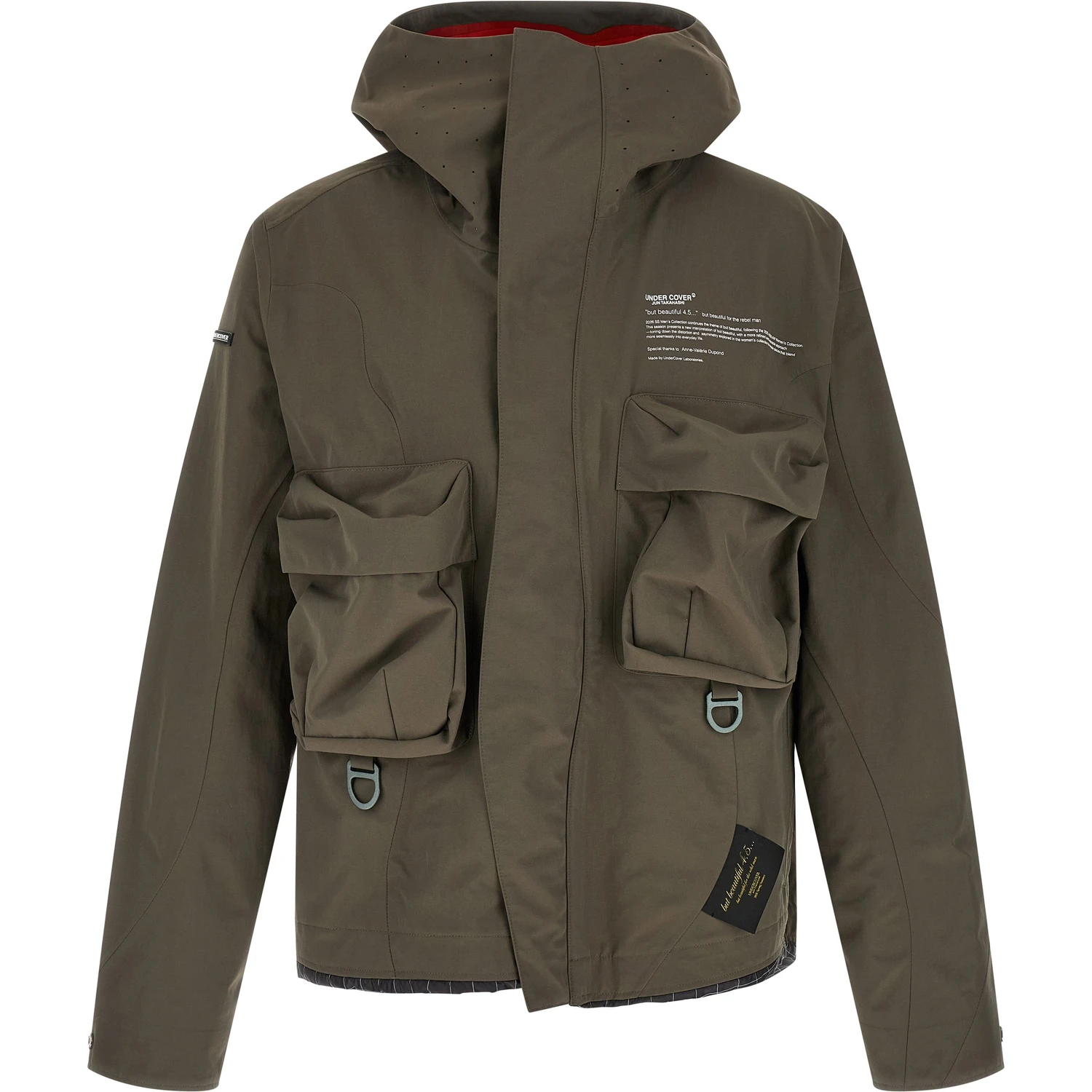 Gray Nylon Parka
