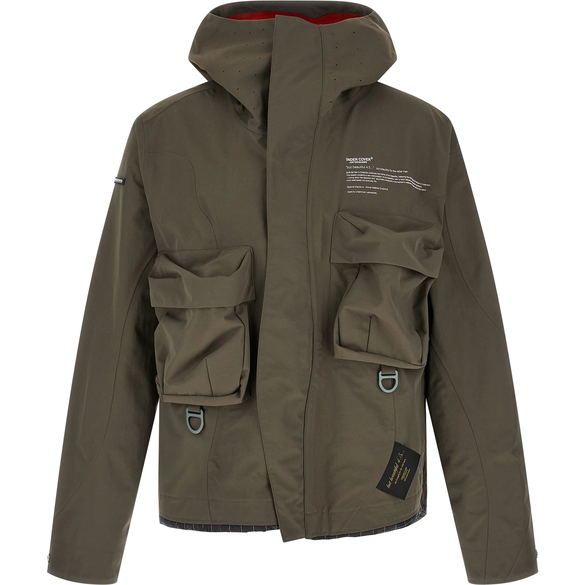 Gray Nylon Parka