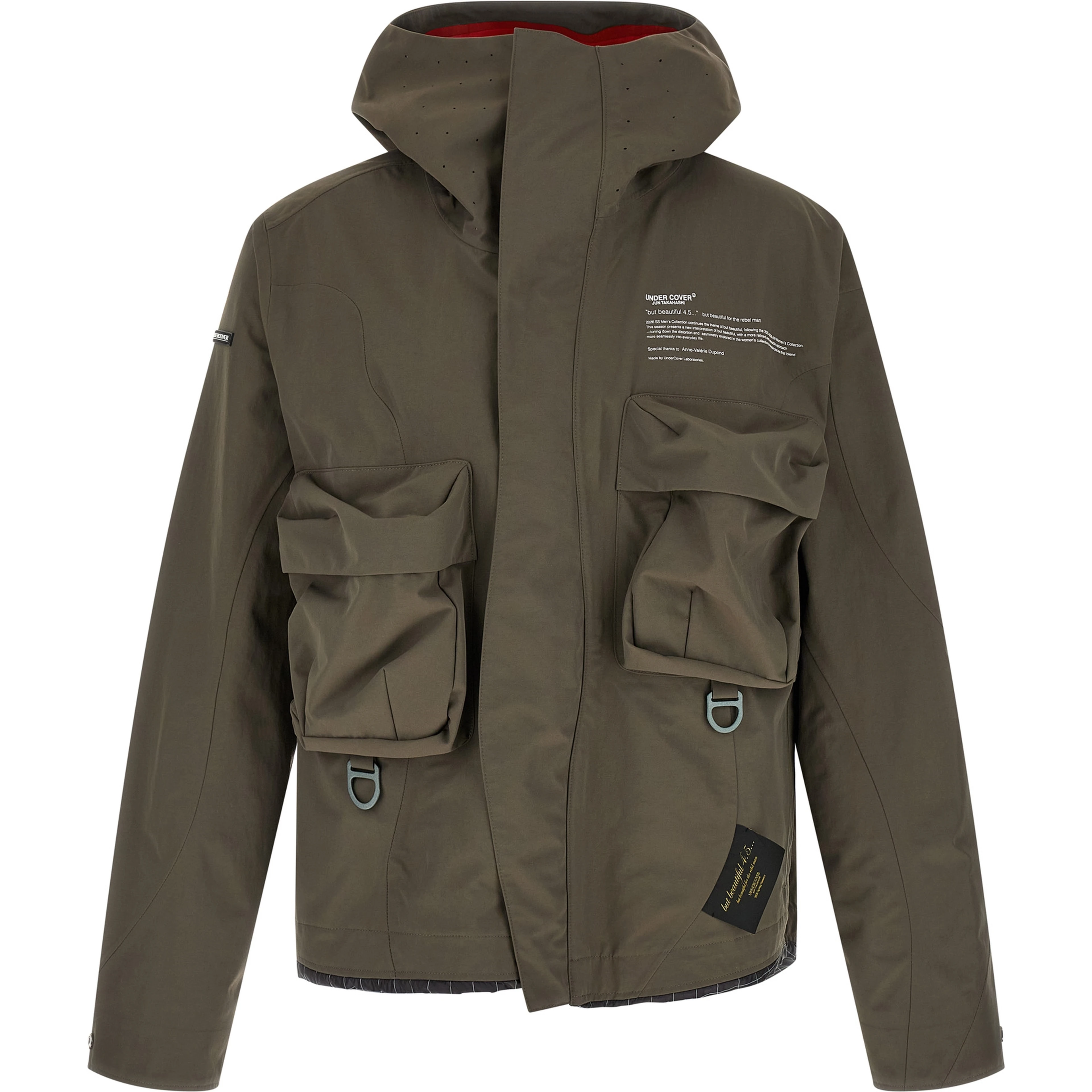 Gray Nylon Parka