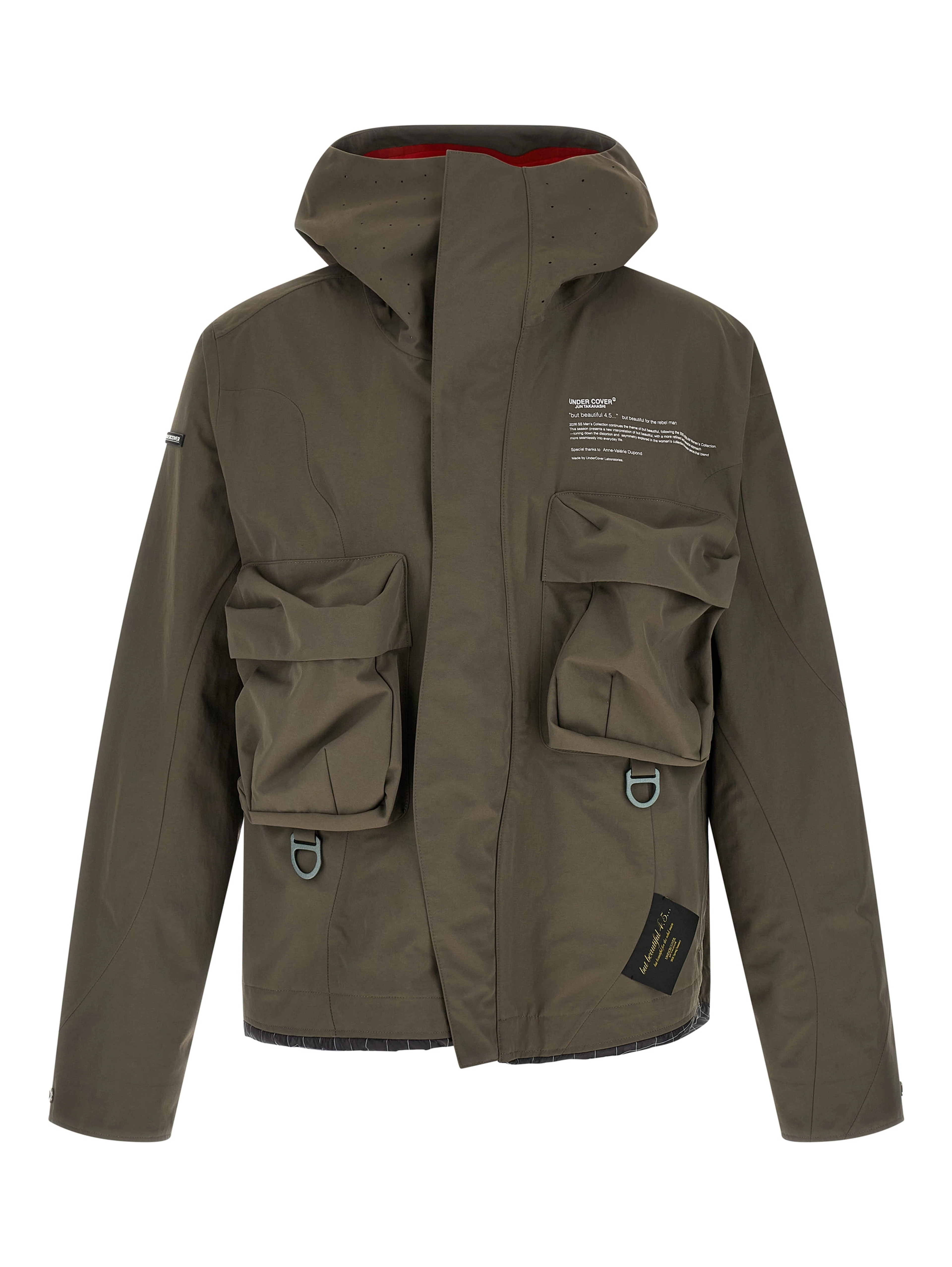 Gray Nylon Parka