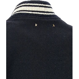 Blue Virgin Wool Bomber