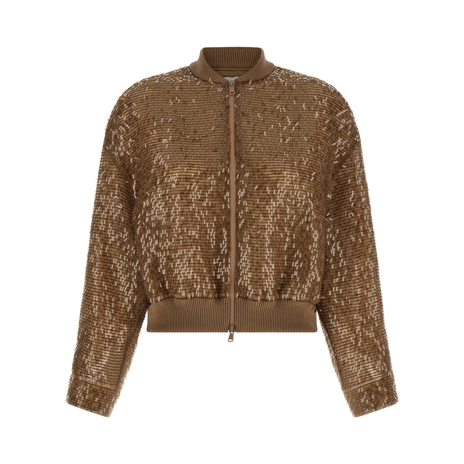 Brown Silk Cardigan