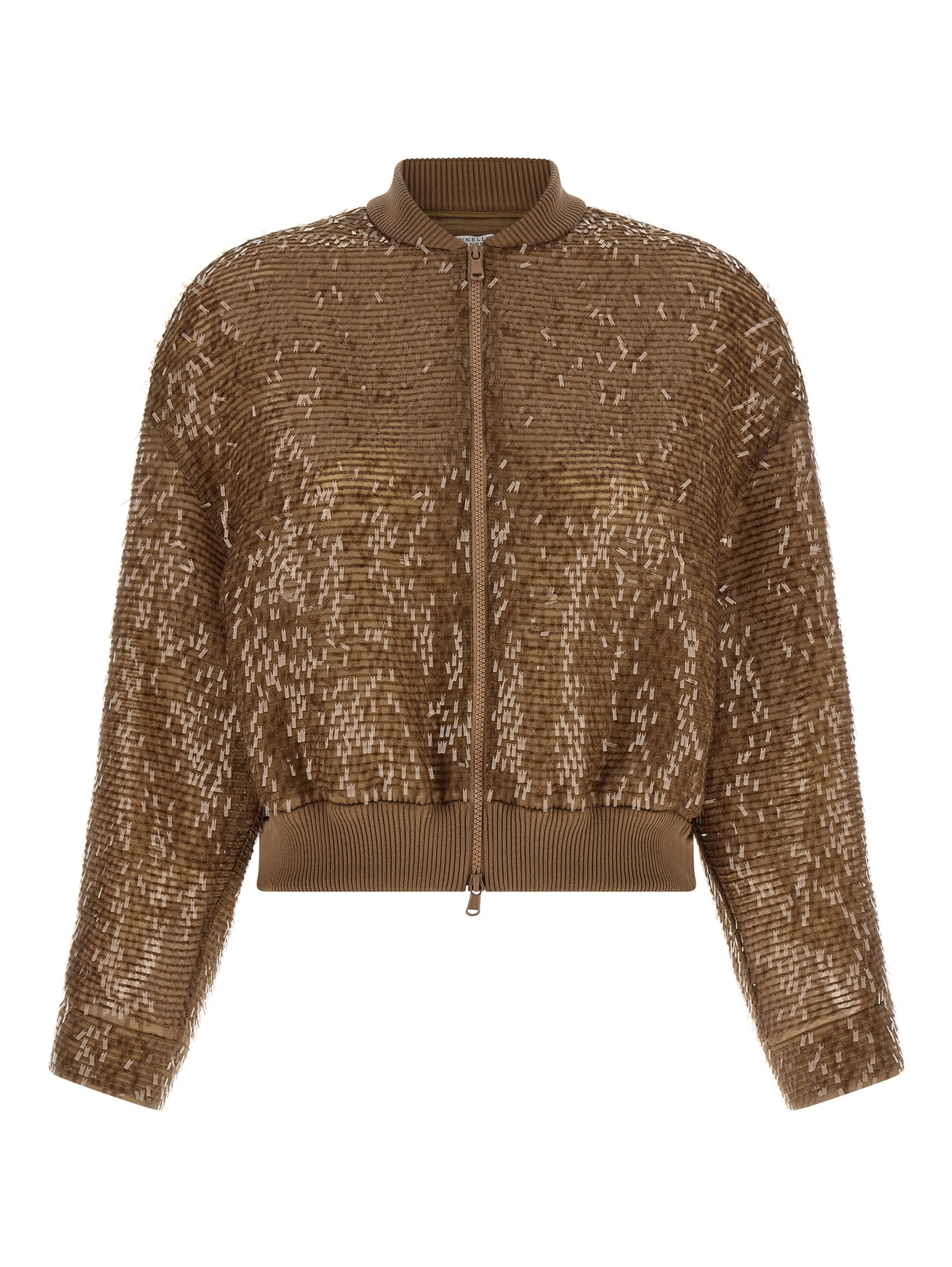 Brown Silk Cardigan